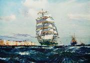 Jack Spurling The british clipper USA oil painting artist